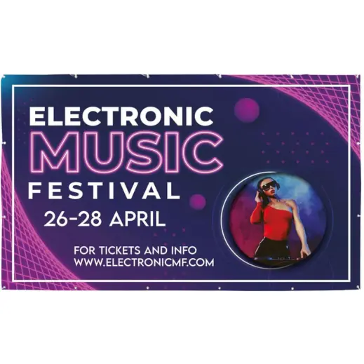 PVC Banner 2.45m x 1.5m Branded